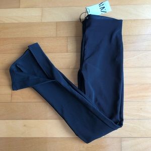 NWT Zara Ottoman Leggings Black L